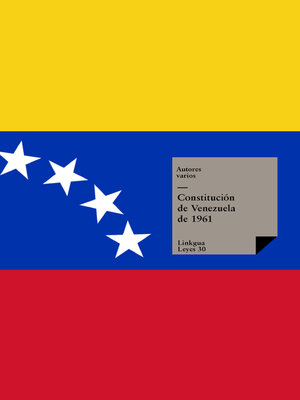 cover image of Constitución de Venezuela de 1961
